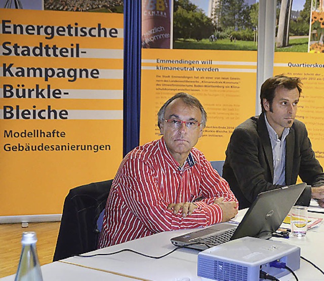 Christian Kessel (Stadtverwaltung) und...r Freiburg) stellten die Kampagne vor.  | Foto: Sylvia-Karina Jahn