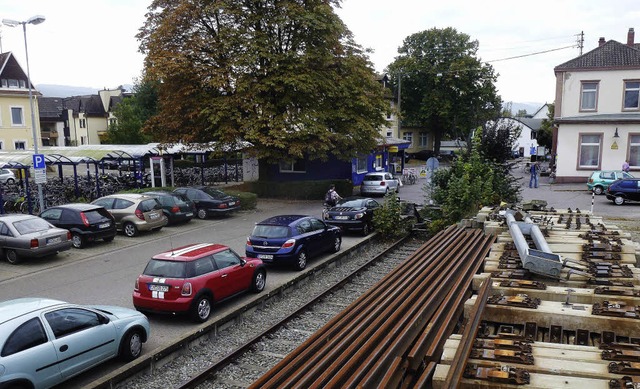 Gleis 4 und 6 am Denzlinger Bahnhof b...al, Heuweiler,  Vrstetten und Sexau.   | Foto: Frank Kiefer