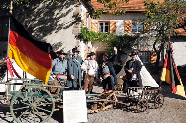 Ein Bild wie 1849, als republikanische...den markgrflichen Wein requirierten.   | Foto: Robert ullmann