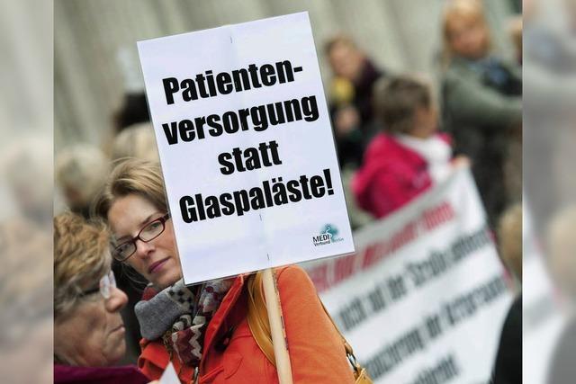 Verhaltener Protest in St. Blasien