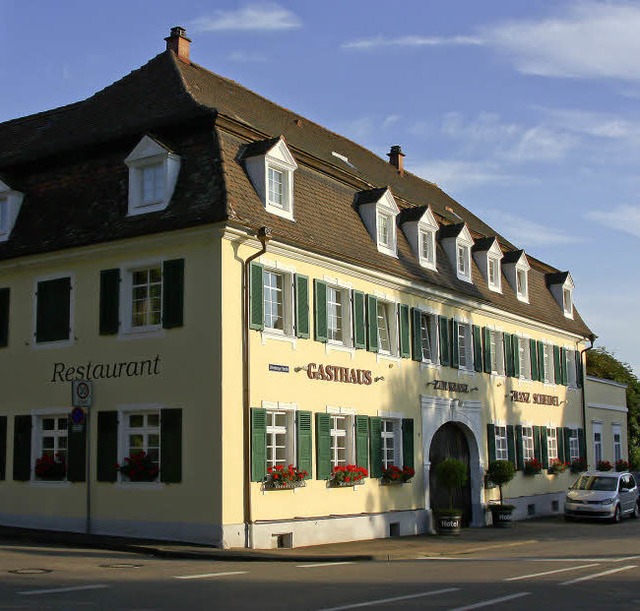 Seit mehr als 200 Jahren eine Institut...ngen: Scheidels Restaurant zum Kranz    | Foto: RB