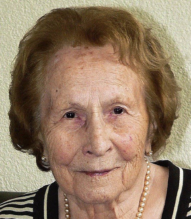 Elisabeth Neumann wird heute 95 Jahre alt.   | Foto: Georg Diehl