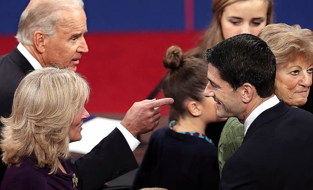 &#8222;Mein Freund hier&#8220;: Vize-P...ent Paul Ryan  nach der Fernsehdebatte  | Foto: AFP