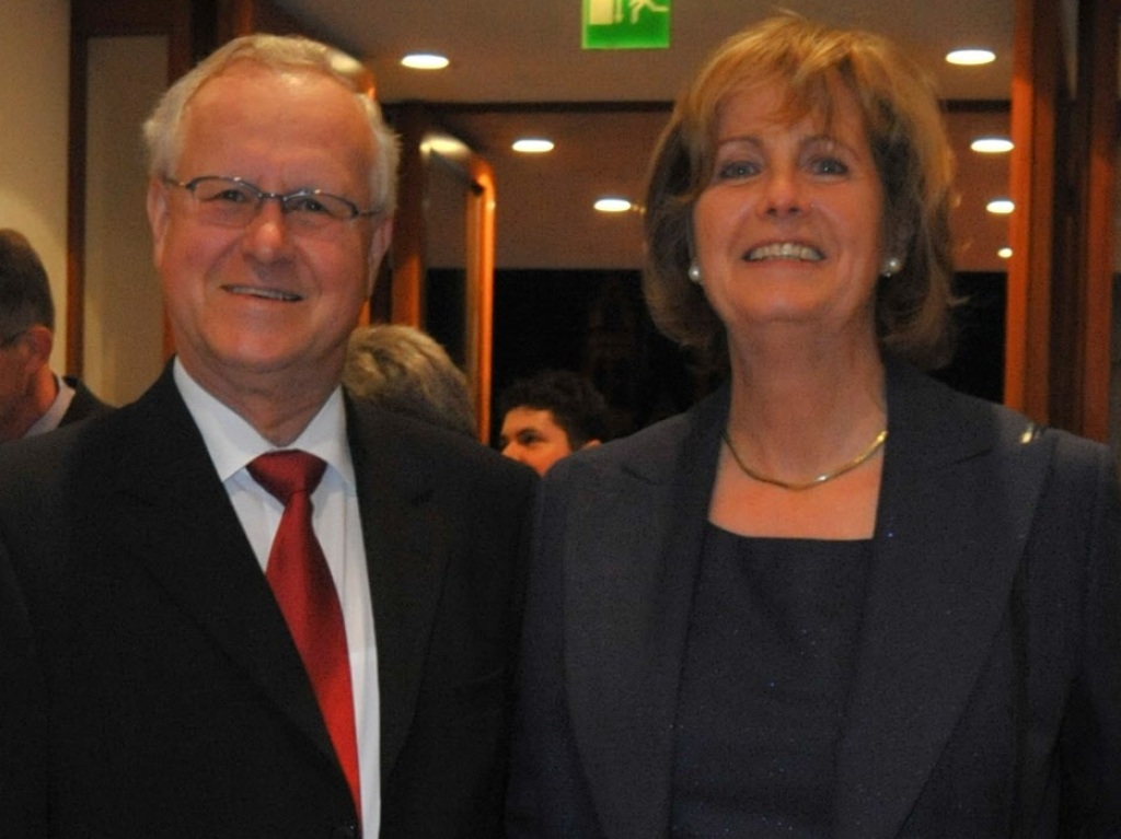 Alt- Unirektor Wolfgang Jger und  Ehefrau Ursula