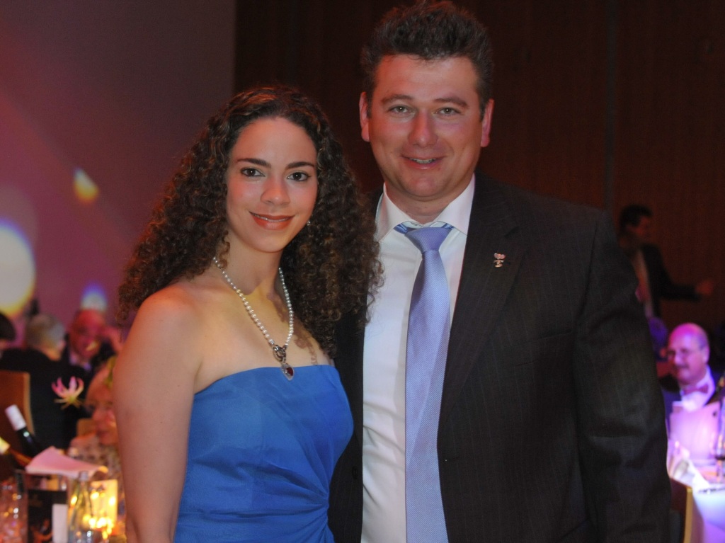 Volker Klaiber (Unternehmenssprecher Europa-Park) und seine Ehefrau Naiara