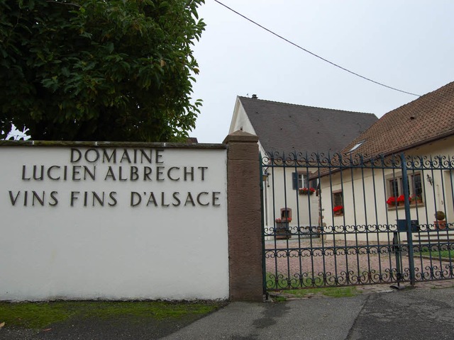 Weingut  Lucien Albrecht im Elsass. 