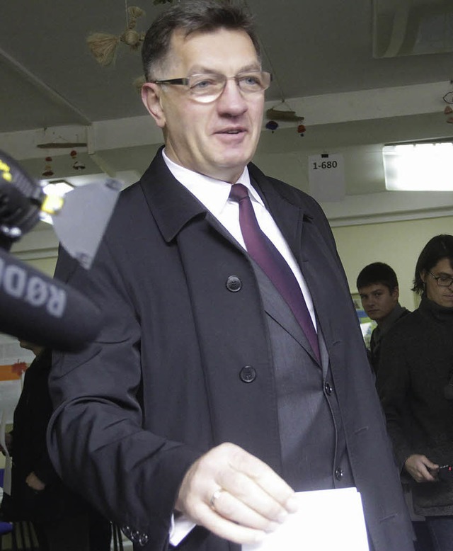 Der mutmalich neue Ministerprsident Butkevicius   | Foto: dpa