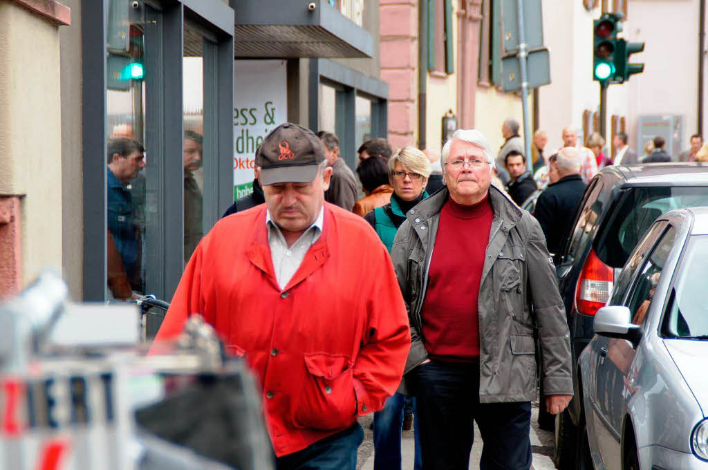 Wellness und Gesundheit in Herbolzheim: Viel Betrieb am Sonntagnachmittag in der Innenstadt.