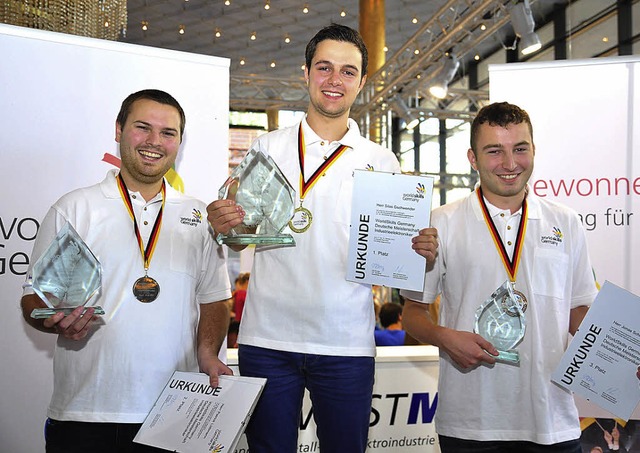 Sieger bei den Deutschen Meisterschaft...dSkills WM der Berufe 2013 in Leipzig.  | Foto: WorldSkills Germany/Jrg Wehrmann