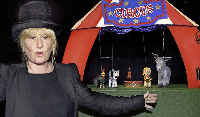 Christa Hoff, diesmal als Zirkusdirekt...           berraschender Erlebnisse.   | Foto: claus trndle
