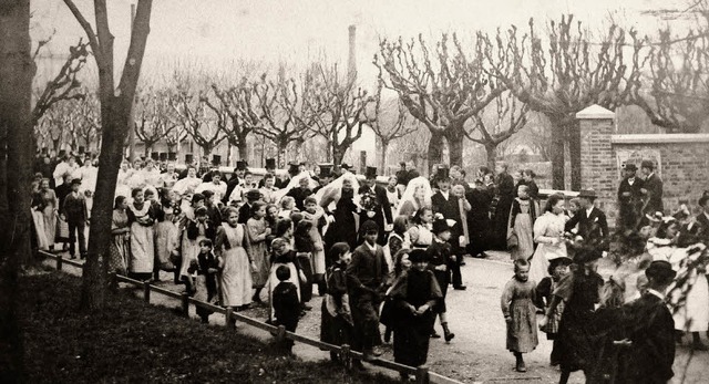 Eine Hochzeit dreier evangelischer Paa...er dieses Groereignis nicht bekannt.   | Foto: BZ