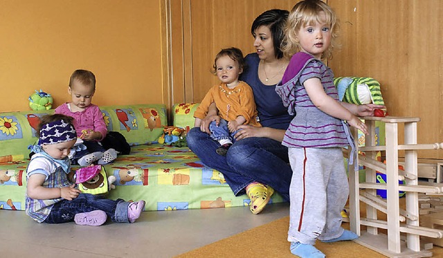 Kinderbetreuung im Kindergarten Mhlen...ss knftig deutlich mehr Schlietage.   | Foto: Archivfoto: Sylke Stehle