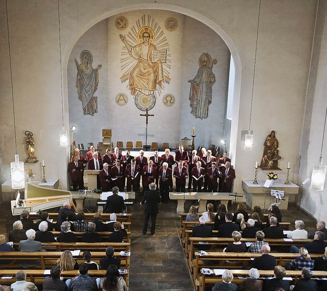 Mit einem Kirchenkonzert in der St. Ba...&#8222;Dies Seele des Weltalls&#8220;.  | Foto: Alexander Anlicker