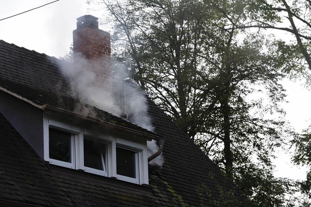 In einem Haus Am Schierain in Staufen hat es gebrannt.  | Foto: Bernhard Seitz