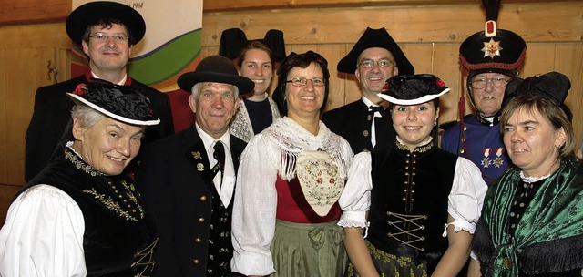 In ihren  Ortstrachten kamen Vertreter...nvereine zur Breitnauer Kreistagung.    | Foto: eva korinth