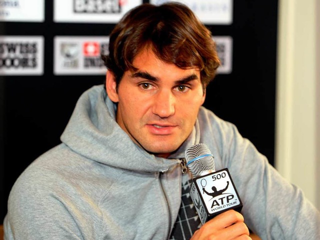 Roger Federer: &#8222;Training ist wic...h Fehler und Automatismen ein.&#8220;   | Foto: Meinrad Schn