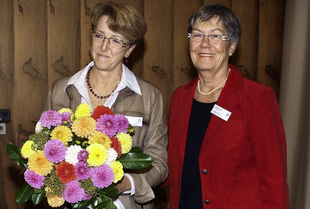 Strahlten beim Festakt um die Wette: F...hristel Friedrich und Christa Hfner.   | Foto: Albert Greiner