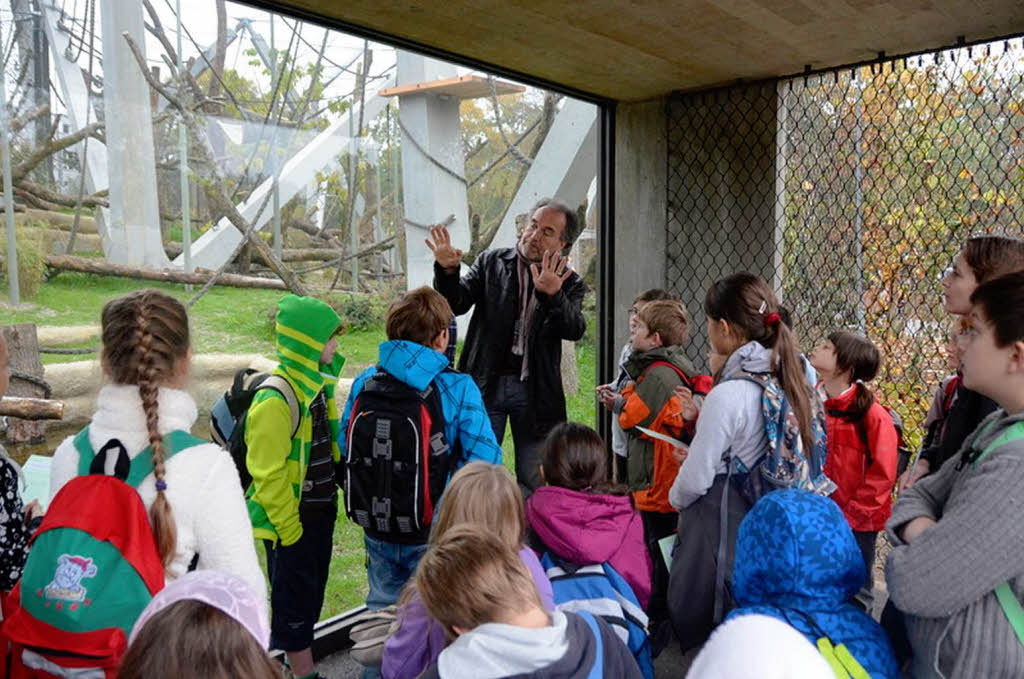Zisch-Reporter im Zoo Basel: Die Viertklässler der Grundschule Salzert sind jetzt richtige