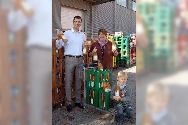 Bioapfelsaft ist auf dem Markt