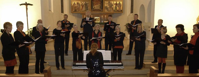 ChorNetto  in der Christknigkirche in...eleitet von Sabine Pander am Klavier.   | Foto: Marion Pfordt