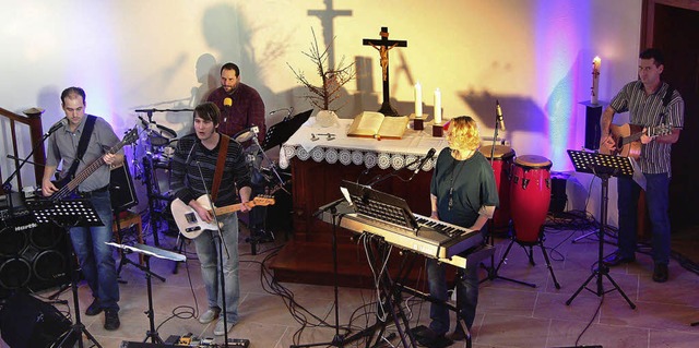 Die Band Inheritance bei ihrem Konzert in der Christuskirche.   | Foto: Sandra Decoux-Kone