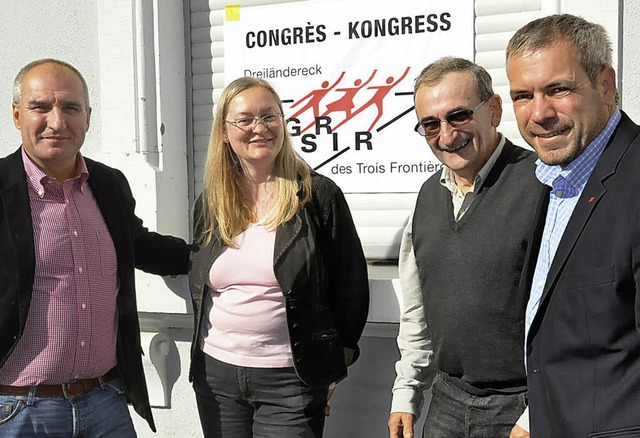 Daniel Mnger, Katrin Distler, Albert Riedinger und  Jrgen Hfflin (von links)   | Foto: Annette Mahro