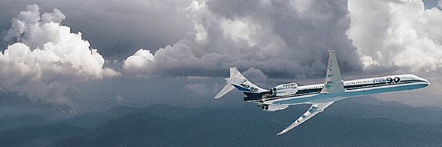 Dunkle Wolken  ber der Fluggesellschf...estern bleiben die Flugzeuge am Boden.  | Foto: sid