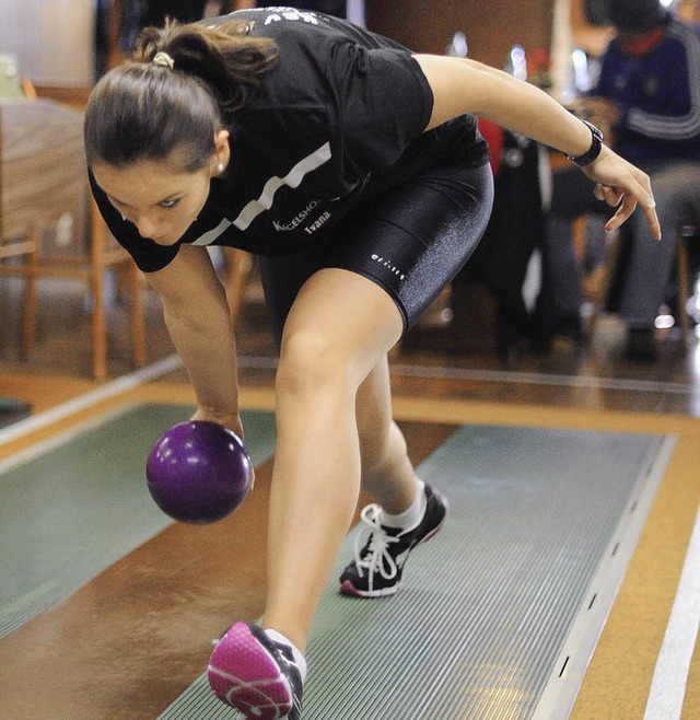 Gutes Auge, ruhige Hand:  Kegeln ist ein Sport, der Nervenstrke erfordert.   | Foto: patrick seeger