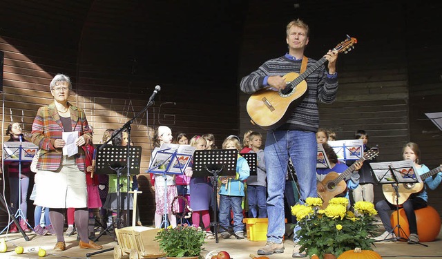 Offenes Singen der Stdtischen Musiksc...in der Schlettstadtallee: Das kam an.   | Foto: Sigmund