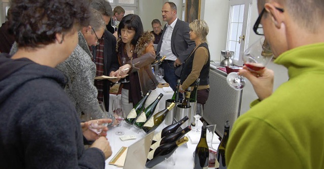 Weinprsentation Breisgauer Weingter im Alten Rathaus in Emmendingen  | Foto: Christian Ringwald