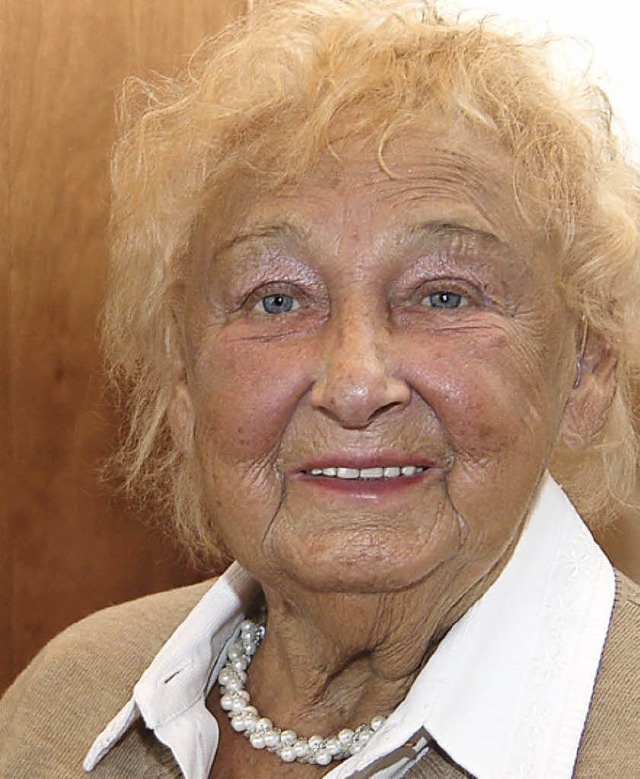 Am heutigen Mittwoch feiert Klara Rosenau in Breisach ihren 90. Geburtstag.  | Foto: Hans-Jochen Voigt