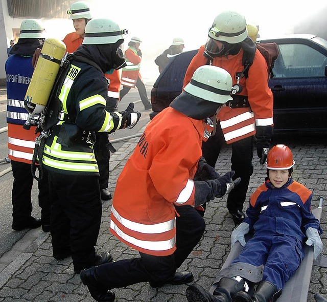 Abschlussbung in Hsingen: Florian, d...und ist bald schon wieder putzmunter.   | Foto: Vera Winter