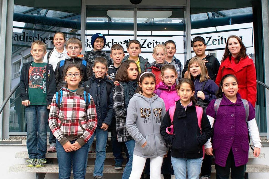 Die Klasse 4a der Rheinschule aus Weil am Rhein mit ihrer Lehrerin Frau Tanja Trojahn (Foto: BZ) Die Klasse 4a der Rheinschule aus Weil am Rhein mit ihrer Lehrerin Frau Tanja Trojahn (Foto: BZ)