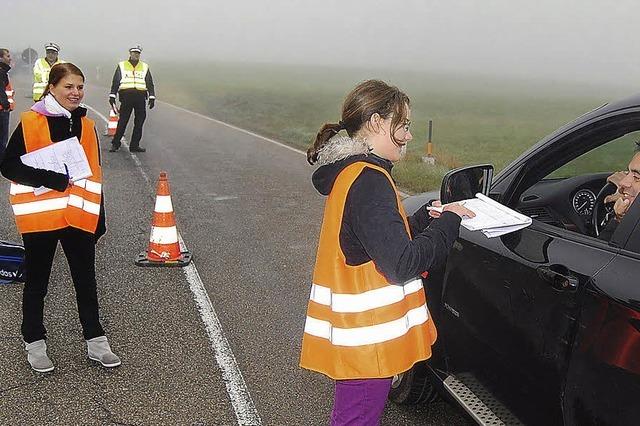 Realschler im Verkehrsgesprch