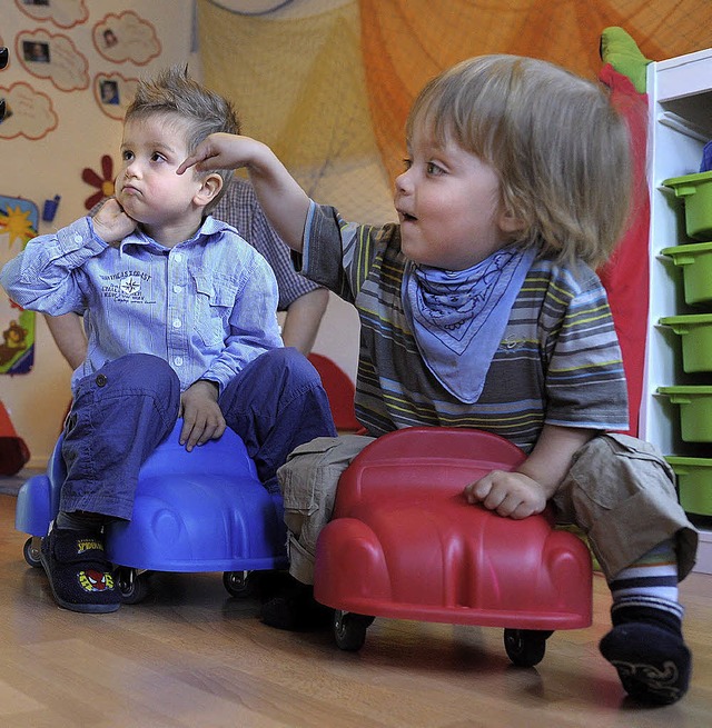 Sie haben (bald) ein Recht darauf, betreut zu werden: Kleinkinder.   | Foto: dpa