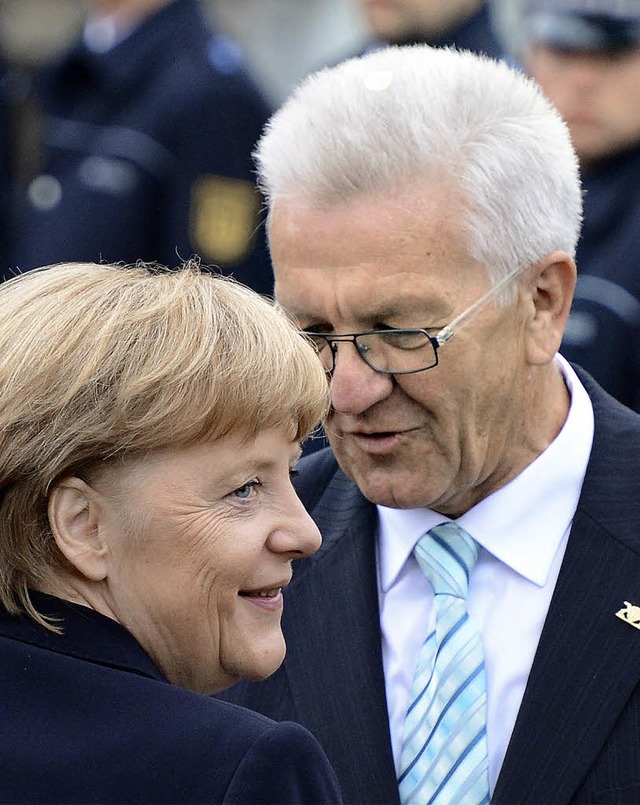 Die Landes-CDU findet, dass Ministerpr...en drfte als Bundeskanzlerin Merkel.   | Foto: dapd