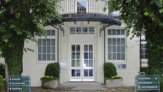 Die Geschftsleiterstelle  im Haus der...n Badenweiler ist seit heute  vakant.   | Foto: Sigrid  Umiger