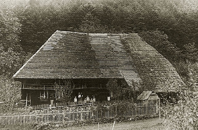 Der Hugehof etwa im Jahre 1920.   | Foto: Fotos: privat / AK 725 Jahre Siensbach