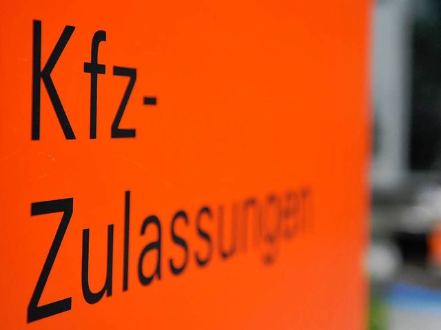 Kfz-Zulassungen sind zurzeit nur in Freiburg mglich.  | Foto: dpa