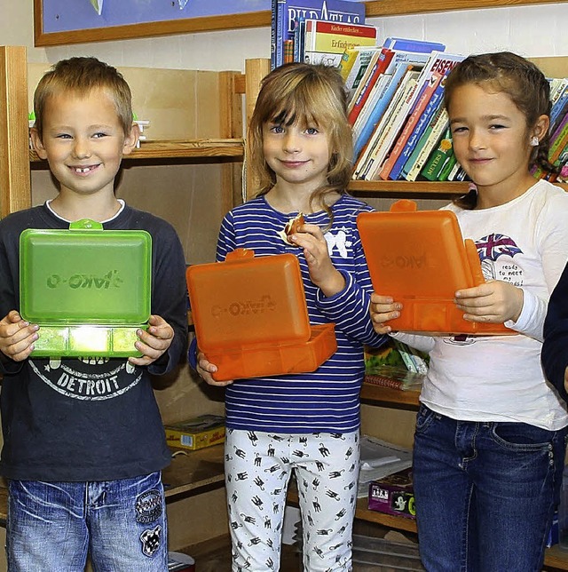 Mit Vesperboxen will die  Buchenbrands... Ruf als Umweltschule gerecht werden.   | Foto: Privat