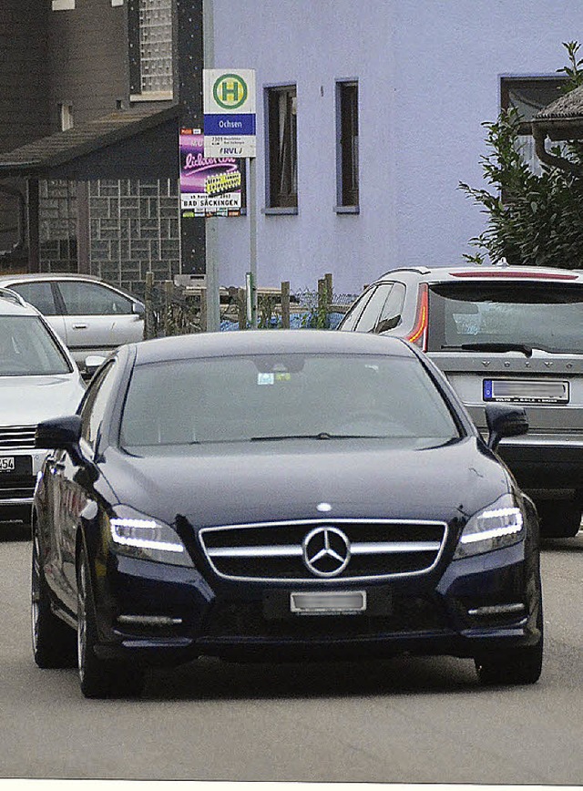 Bei dichtem Verkehr geht das Tempo gleich runter.   | Foto: Bhm-Jacob