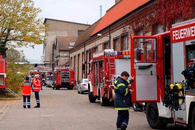 Schwelbrand in Lrracher Textilfabrik