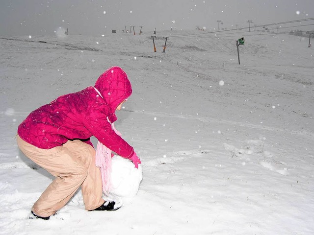 Wintereinbruch im Oktober - erster Schnee auf dem Feldberg.  | Foto: Martin Ganz