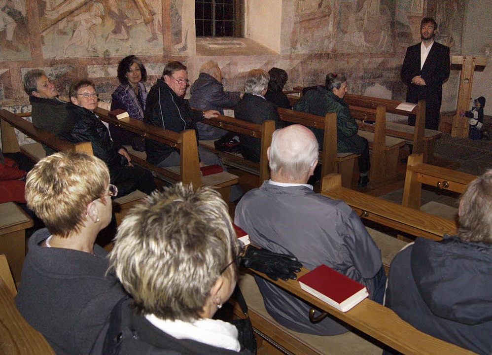 Evangelische Christen aus Blansingen, ...stehende Fusion der Kirchengemeinden.   | Foto: schopferer