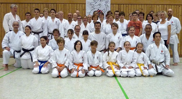 Karatekas Kappel erhalten beuch von prominenten Trainern  | Foto: privat