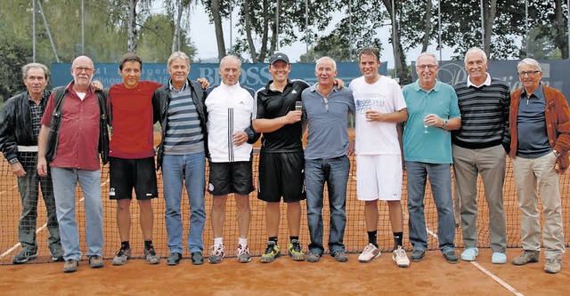 Der TC Ihringen spielte zum Saisonabsc...nder Fritz Mssinger und Hans Witowetz  | Foto: privat