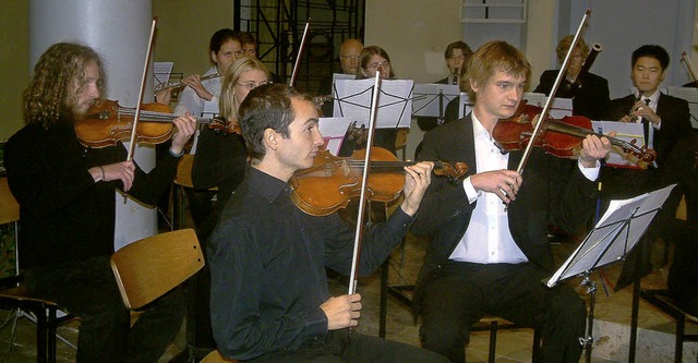 Das jugendliche Orchester spielte mit Werken von Mozart und Schubert gro auf.   | Foto: Roswitha Frey