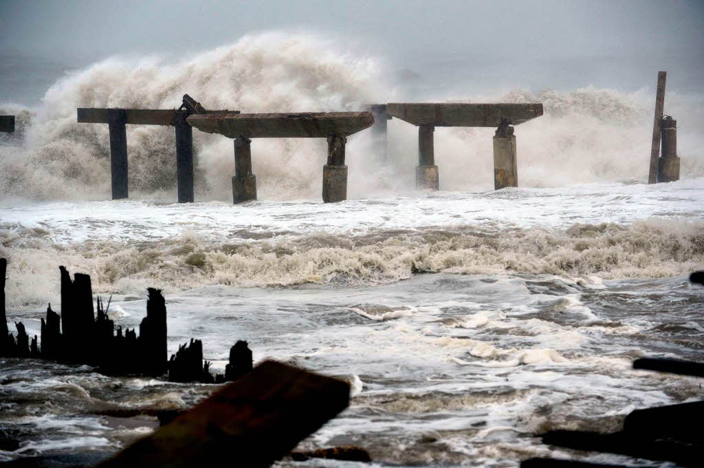 Wasser und Sturm: Sandy sorgt an US-Ostkste fr Chaos.