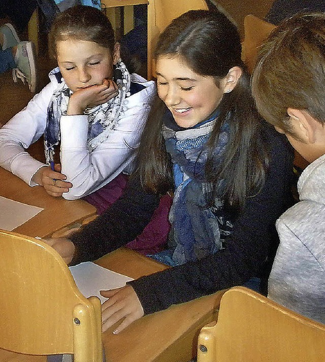 Spa am Lesen hatten die Jungen und Mdchen an der Hans-Thoma-Schule.   | Foto: Hans-Thoma-Schule
