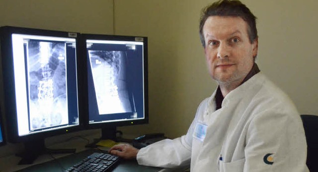 Orthopdie-Chefarzt Stefan Endres sieht seine Abteilung auf einem guten Weg.   | Foto: Ingrid Bhm-Jacob